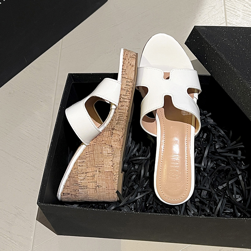 2026 New Summer Boho Roman Style Wedge Slippers for Women Citywalk Hollow Out Sandals - Image 4