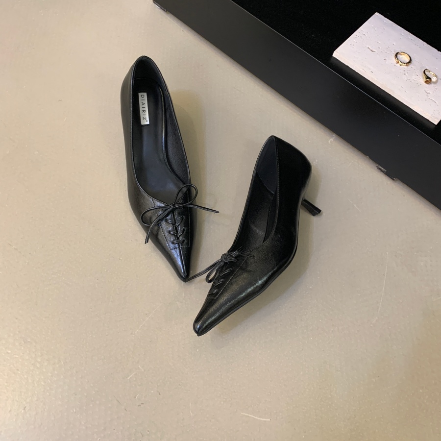 DIAIRIZ 2026 Summer New Bowknot Pointed Toe High Heel Shoes for Women, 7cm Stiletto, Light Luxury Style - Image 3