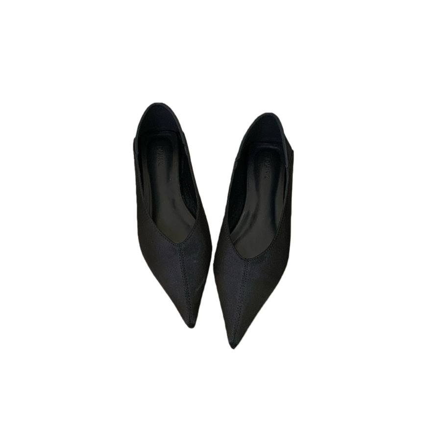 Korean Style Pointed Toe Flat Low Top Women's Shoes 2026 Spring Silk Soft Sole Comfortable Fashion High Heels